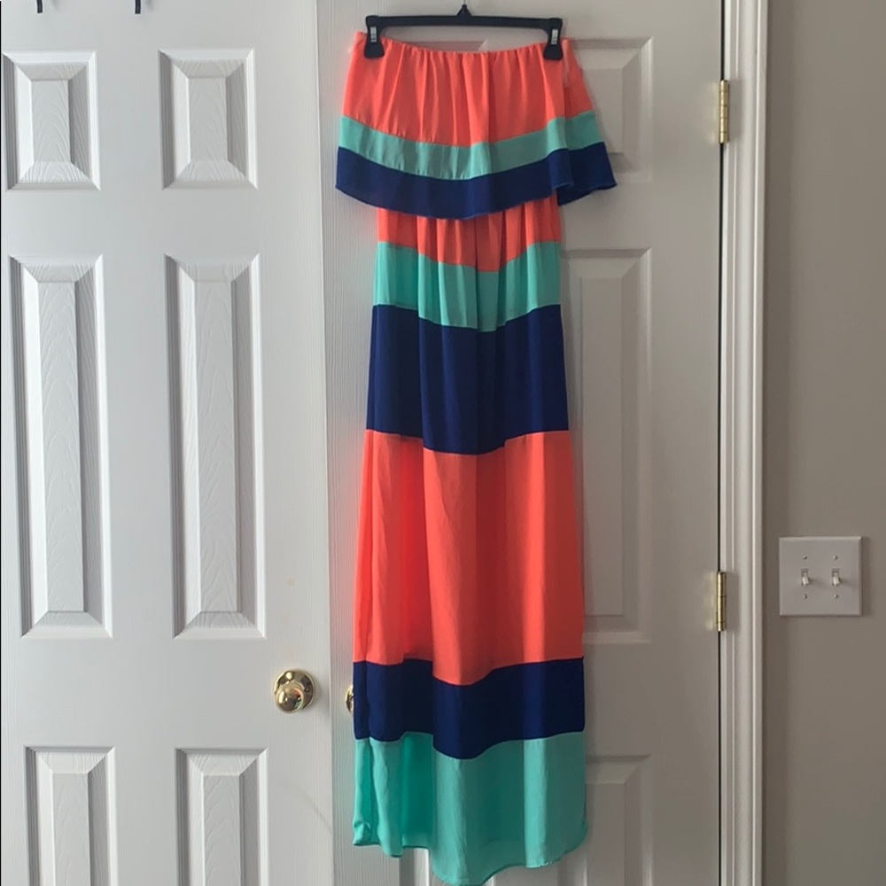 Karlie strapless maxi dress